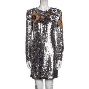 Veronica Beard sequin mini dress with beaded accents